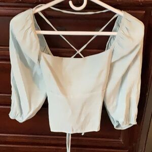 Elegant Women's Light Blue Top